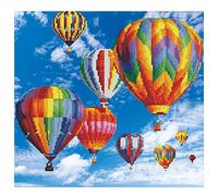 Diamond Dotz DD-50451 - Palloncini ad aria calda, 40 x 37 cm, per pittura con strass, immagine scintillante fai da te, per bambini e adulti