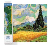 DIAMOND DOTZ DD9.024 Campi di Grano Van Gogh, Tessuto, Multicolore, 50 cm x 39 cm x 1 cm