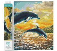 DIAMOND DOTZ Kit Intermedio DQ9, Colore Tramonto Delfino, 42 x 31.5cm, DQ9.012