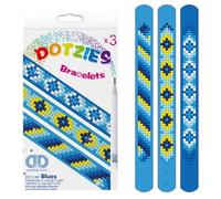 DIAMOND DOTZ DTZ11-007 Diamond Dotzies - Set di 3 braccialetti scintillanti fai da te, lunghezza regolabile, ideale per bambini