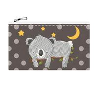 DIAMOND DOTZ DTZ14.016 - Astuccio originale 5D Diamond Painting DOTZIES Coala, set creativo fai da te con diamanti mosaici per bambini dai 6 anni in su, 21,5 x 14 cm, colore: marrone, grigio