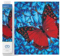 Diamond Dotz Flutterby - Kit per pittura a mosaico con diamanti rossi, per adulti, un kit creativo rilassante con gemme Dotz, 30,5 x 30,5 cm