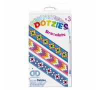 DIAMOND DOTZ DOTZIES 2524571 - Set di braccialetti originali 5D Diamond Painting per braccialetti fai da te con brillantini, set fai da te per bambini dai 6 anni in su, Starter