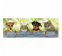 Diamond Dotz Kit Di Pittura Con Diamanti Hang-in-There Cani Gatti Recinto