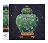 DIAMOND DOTZ Kit di Pittura: Vaso Verde, Assortiti, 52x52cm