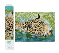 DIAMOND DOTZ Kit per Diamond Painting per Adulti, Motivo: Principe della Giungla, Un Kit Creativo Rilassante con Gemme Dotz, 31 x 40,9 cm