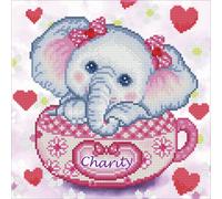 Diamond Dotz Kit Per Pittura Con Diamanti Charity Elefante 30cm x 30cm,Religious