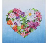 Diamond Dotz Kit Per Pittura Con Diamanti Flower Heart 37 x 37cm