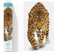 DIAMOND DOTZ- Leopardato Kit Intermedio DQ9, Colore in Cerca di preda, 32 x 52cm, DQ9.007