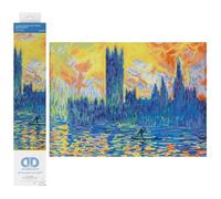 DIAMOND DOTZ Painting Kit, Intermediate, DD10 Intermedio, London Parliament in Winter (Après Monet), 46 x 41 cm