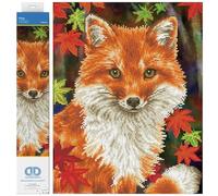 DIAMOND DOTZ Pittura, Kit Intermedio, DD9, Tela, Foxy, 35 x 45cm
