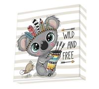DIAMOND DOTZ Pracht Creatives Hobby DBX-026 Box Wild And Free, Circa 22 x 22 x 2,5 cm, Diamond Painting, Quadro su Telaio con Cunei da appoggiare o Appendere, Ideale Anche per Bambini