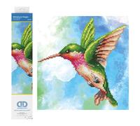 DIAMOND DOTZ Pracht Creatives Hobby DD5-031 - Quadro diamantato Colibri, 28 x 29 cm circa, per pittura con strass, nuovo e creativo