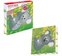 DIAMOND DOTZ DBX.022 - Set Creativo con 1.870 Pietre a Mosaico di Diamanti, ca. 22 x 22 cm, Set da Pittura Fai da Te per Bambini a Partire dagli 8 Anni, Grigio, Rosa