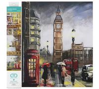 DIAMOND DOTZ Squares London Scene, ca. 37 x 51,5 cm, Diamond Painting, Pittura con Strass, per Bambini e Adulti, Multicolore, Medio, DQ10.005