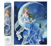 DIAMOND DOTZ Wind Moon Kit per Pittura, Motivo: Luna del Vento, Assortiti, 52x68cm