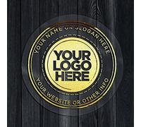 Diamond drawing Adesivi trasparenti personalizzati Etichette circolari personalizzate Adesivi Crea il tuo logo aziendale personalizzato Adesivi in oro metallizzato per bomboniere battesimo