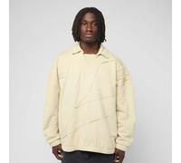 Diamond Drill Sweat Top beige L