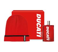 Diamond DUCATI | Sport - Confezione Regalo Uomo, Profumo Uomo EDT 100 ml + Berretto Invernale Ducati, con Fragranza Legnosa e Orientale, Made in Italy