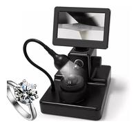 Diamond Girdle Viewer - Visualizzatore digitale LCD da 4,3 pollici, per un'identificazione accurata delle iscrizioni a diamante, ingrandimento 50-1000x, luce di riempimento a LED
