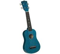 Diamond Head - Canna da pesca Soprano a 4 corde, Uke Teal Sparkle, colore: Blu crepuscolo, (DU-145)