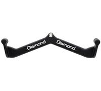 Diamond【Impugnature Power Grip (31-80 cm) e Rastrelliera Maniglie Trazioni e Remate, Antiscivolo, Palestra/Home Gym, Presa Neutra/Supina, Schiena, Spalle, Bicipiti (Barra LAT 54 CM Presa Neutra)
