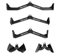 Diamond【Impugnature ProGrip (31-80 cm) e Rastrelliera Maniglie Trazioni e Remate, Antiscivolo, Palestra/Home Gym, Presa Neutra/Supina, Schiena, Spalle, Bicipiti (Set POWERGRIP)