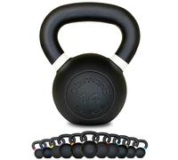 Diamond [Kettlebell Ghisa Pro 4-36 Kg] Peso In Ghisa Nera Opaca, Maniglia Grip 25-38 Mm, Pesi Per Cross Training, Allenamento Funzionale E Forza, Home Gym E Palestra (14 Kg)