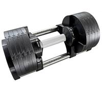 Diamond【Manubri Selezionabili 2-20/32/43 kg + Rastrelliera】Dumbbell Regolabili a Ghiera Rapida, Pesi Palestra Casa & Pro, Impugnatura Ø35 mm, Step da 2-2,5 kg, Supporto Salva-Spazio (2-20 KG)