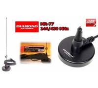 DIAMOND MR77S Antenna veicolare magnetica bibanda 144-430 MHz connettore SMA