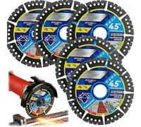 Diamond Multi-Purpose Saw Blades, disco diamantato da 115 mm, multifunzione per pietra, cemento, metallo, PVC, ceramica, 13000 RPM, disco abrasivo da 4,5" per smerigliatrice angolare (5)
