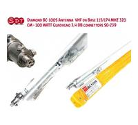 DIAMOND ORIGINALE BC-100S ANTENNA VHF DA BASE 115/174 MHZ 1,7 MT - 100 WATT GUAD