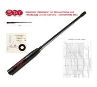 DIAMOND "ORIGINALE" HC-200S ANTENNA UHF TARABILE 20 cm 340~520 MHZ - CONNETTORE