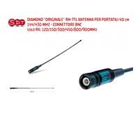 DIAMOND ORIGINALE RH-771 ANTENNA PER PORTATILI 40 cm 144-430 MHZ - CONNETTORE BN