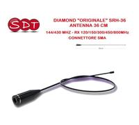 DIAMOND "ORIGINALE" SRH-36 ANTENNA 36 CM 144/430 MHZ - RX 120/150/300/450/800MHz