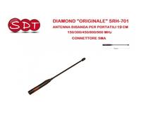 DIAMOND ORIGINALE SRH-701 ANTENNA BIBANDA 144/430 MHZ PER PORTATILI 19 CM 150/30