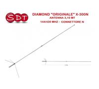 DIAMOND "ORIGINALE" X-300N ANTENNA 3,10 MT 144/430 MHZ - CONNETTORE N