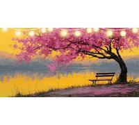 Diamond Painting Adulti 60x120cm Panca Diamond Painting Albero Kit Pittura Diamante, 5D Crystal Strass Art Artigianale, Quadri con Perline Ricamo A Punto Croce Paintings per Decorazioni Casa FD-1796