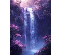 Diamond Painting Adulti Albero, 5D DIY Diamond Painting Kit Completo Paesaggio, DIY Diamantini Crystal Art Kit Completo, Ricamo a Punto Croce Artigianale, Decorazioni per Casa, 100x135cm I-8541
