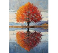 Diamond Painting Adulti Albero Della Vita, 5D Diamond Painting Kit Completo Paesaggio, Disegni con Perline da Attaccare, Fai Da Te Diamante Crystal Art Kit Completo, Decorazione Casa 100x135cm 9-9282