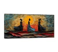 Diamond Painting Adulti Astratto Diamond Painting kit Completo 40x80cm Grandi Dimensioni Donna africana Pittura Diamante 5D Fai da Te Punto Croce Ricamo Strass Perline Tela Decorazione da Parete