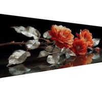 Diamond Painting Adulti Fiore Diamond Painting Astratto 5D Diamonds Paintings Kit Pittura Diamante DIY Punto Croce Ricamo Pittura Principianti Paintings, Casa Parete Decorazioni Regalo 45x90cm YZ-365