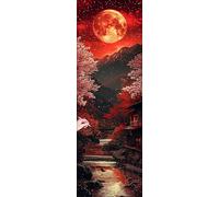 Diamond Painting Adulti Paesaggio Kit Diamond Painting Grandi Dimensioni 150x50cm 5D Pittura Diamante Luna Strass Ricamo Punto Croce Kit Passatempo per Adulti per Regalo Donna Decorazioni Casa Z-70