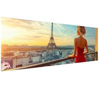 Diamond Painting Adulti Parigi Kit Diamond Painting Grandi Dimensioni 120x40cm Fai Da Te Pittura Diamante Donna Strass Ricamo Punto Croce Kit Passatempo per Adulti Regalo Donna Decorazioni Casa V-52