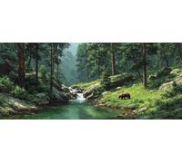 Diamond Painting Albero, 5D Diamond Painting Kit Completo Visualizzazione, DIY Disegni con Perline da Attaccare, 5D Quadri con Perline Kits, Passatempo per Adulti, Decorazioni Primavera 90x40cm S-3675