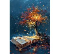 Diamond Painting Albero Della Vita Diamond Painting Adulti, Pittura Diamante Libro, 5D Diamantini Crystal Art, Fai da Te Principiante Ricamo a Punto Croce Artigianale Kit (40 * 55cm) -yx6PWO93UK0