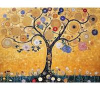 Diamond Painting Albero Della Vita Kit Completo, Diamond Painting Bambini Fiori, Pittura Diamante 5D DIY Quadri con Perline Diamantini Ricamo a Punto Croce, Crystal Art Home Decor 60x45cm L2-747
