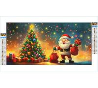 Diamond Painting Albero di Natale Diamond Painting Adulti Inverno 40x80cm Grandi Dimensioni Pittura Diamante Kit, 5D DIY Diamantini Crystal Art Ricamo a Punto Croce Kits, Decorazioni Casa G1-886