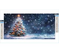 Diamond Painting Albero Diamond Painting Adulti Natale 70x140cm Grandi Dimensioni Pittura Diamante Kit Completo, Diamantini Crystal Art, 5D Strass Ricamo a Punto Croce Kits, Decorazioni Casa G1-942