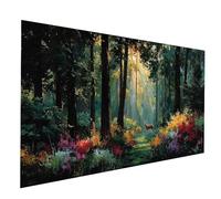 Diamond Painting Albero Diamond Painting by Numbers 100 x 200 cm, Fai Da Te Kit Punto Croce Pittura Diamante Cervo, 5D Diamantini Crystal Art Dipingere Con I Numeri per Decorazioni Casa JXL-9719